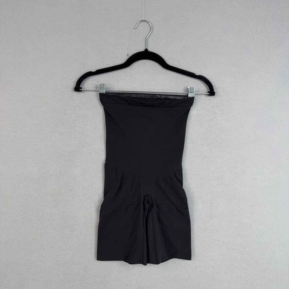 Spanx Shapewear Shorts Womens XL Black High Waist Mid Thigh Control Compression